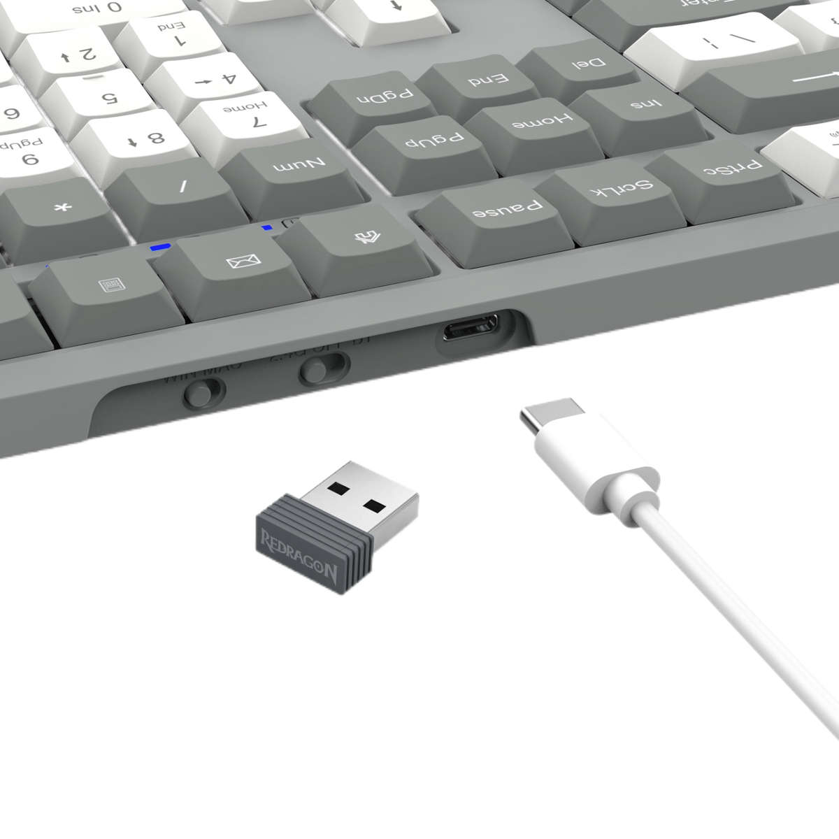 Redragon BK-7485 Wireless Office Keyboard - Grey