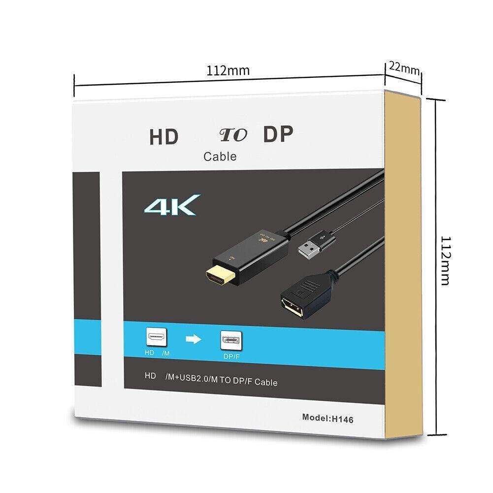 HDMI MALE TO DISPLAY PORT FEMALE PASSIVE