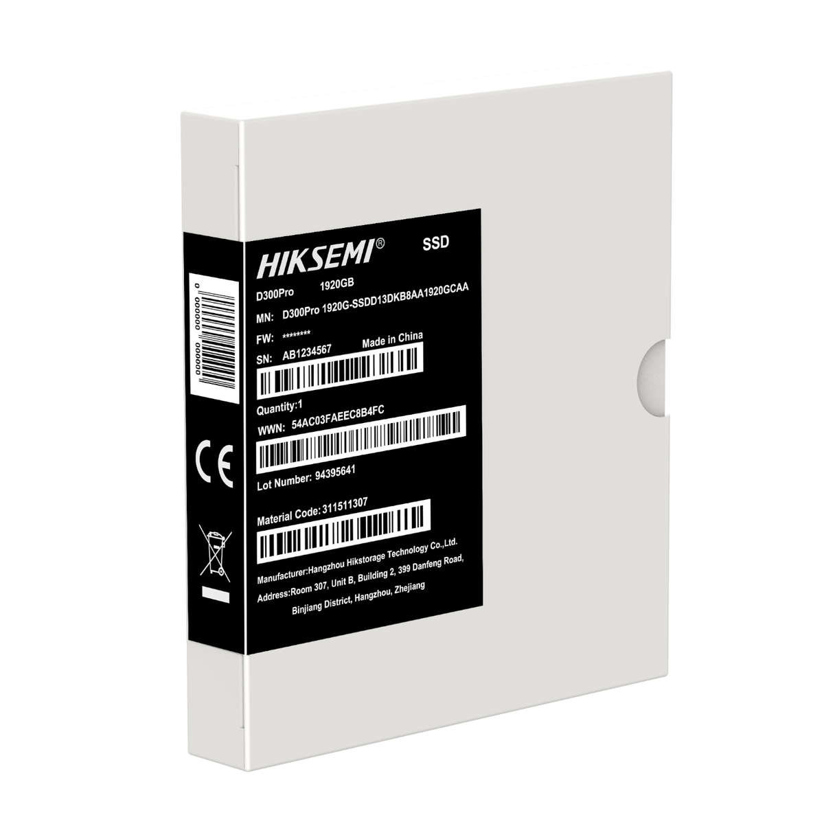 Hiksemi D300 PRO Tantalum Capacitor 1920GB SATA III Enterprise SSD