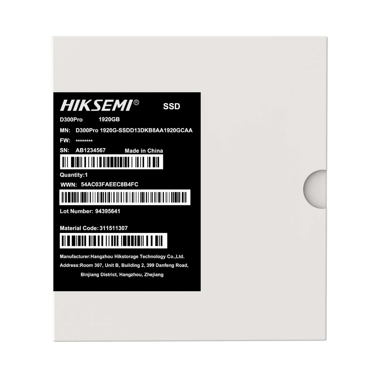 Hiksemi D300 PRO Tantalum Capacitor 1920GB SATA III Enterprise SSD