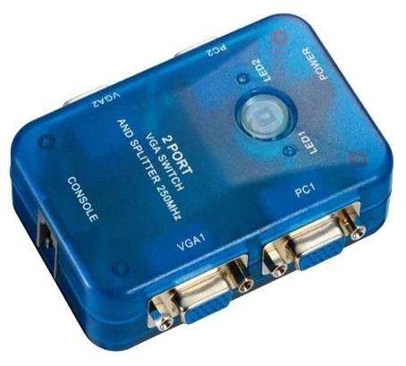 2 IN 2 OUT VGA SWITCH AND SPLITTER