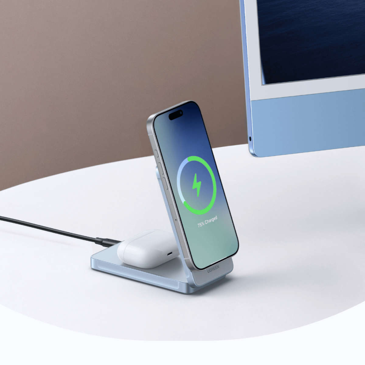 UGreen 25W 2-in-1 Magnetic Wireless Charger