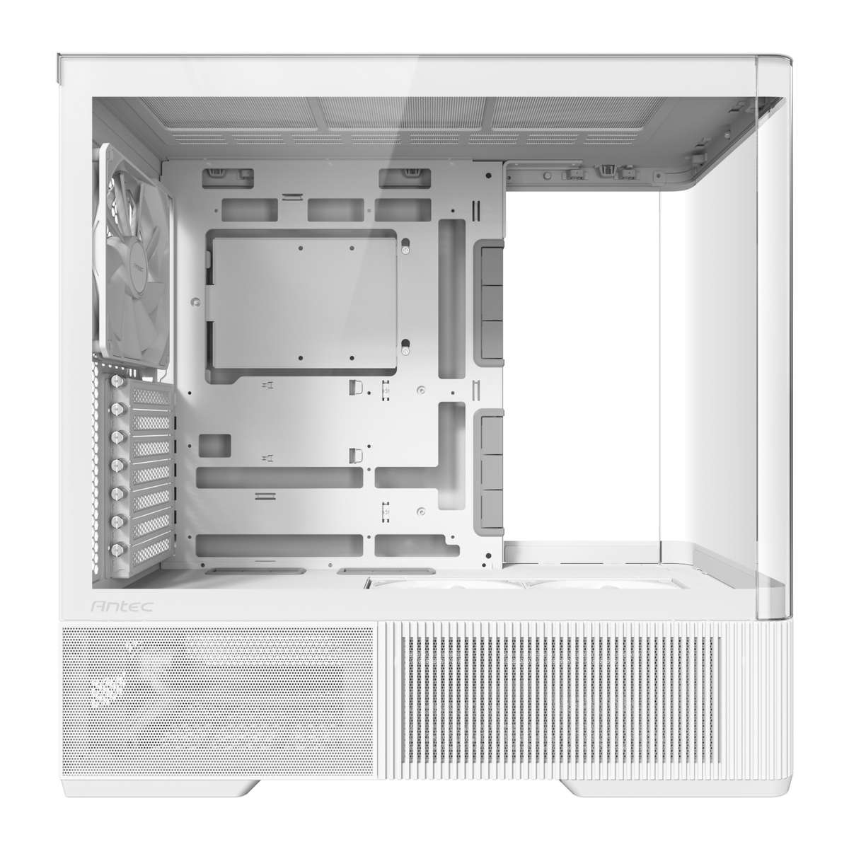 Antec C6 CURVED AIR ATX | Micro-ATX | ITX Mid-Tower Gaming Chassis - White