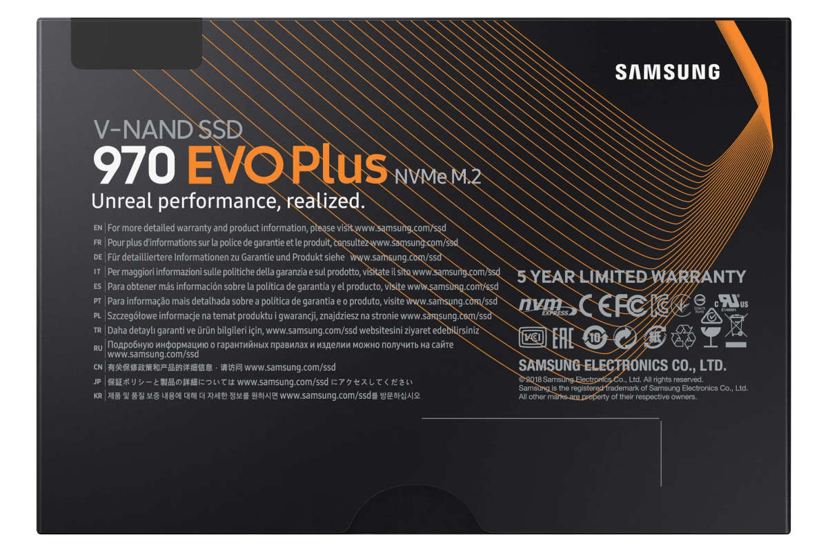 SAMSUNG 970 EVO Plus 500GB NVMe SSD - Read Speed up to 3500 MB/s; Writ