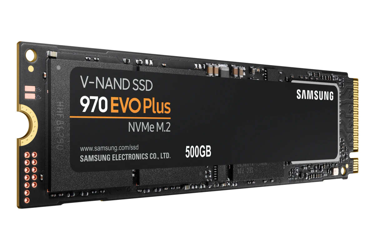 SAMSUNG 970 EVO Plus 500GB NVMe SSD - Read Speed up to 3500 MB/s; Writ