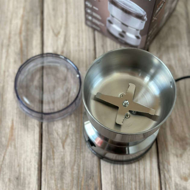 Electric Coffee Grinder 300W 220V - Metal Blade, Stainless Steel Bowl - Grind Spices, Nuts Coffee