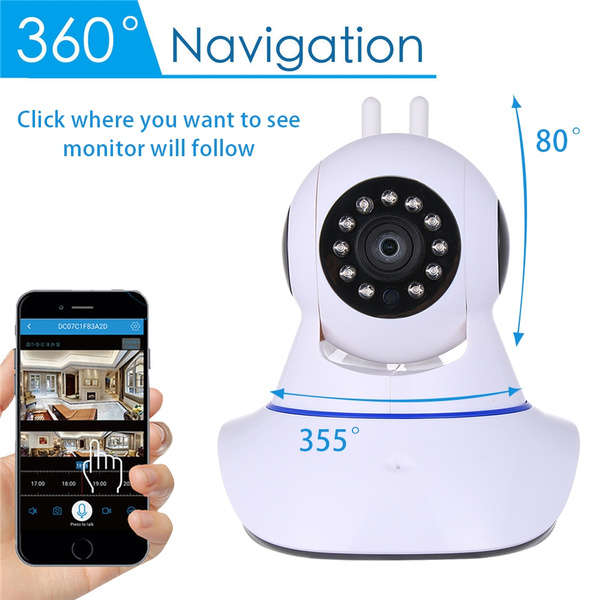 2019 New Wireless Pan Tilt HD1080P Security Network CCTV IP Camera Night Vision WIFI IR