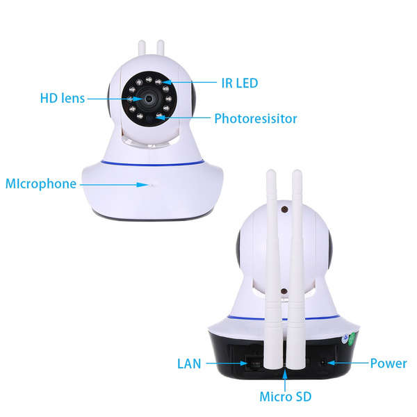 2019 New Wireless Pan Tilt HD1080P Security Network CCTV IP Camera Night Vision WIFI IR