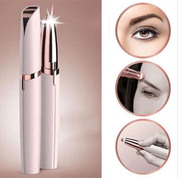 Flawless Brows Painless Lip, Chin, Cheeks, Nose, Eyebrow Hair Trimmers For All Skin Type