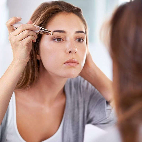 Flawless Brows Painless Lip, Chin, Cheeks, Nose, Eyebrow Hair Trimmers For All Skin Type