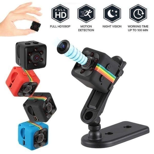 SQ11 Mini DV HD 1080P 2MP Sport Recorder Camera with Holder, Support Monitor Detection & IR Night V