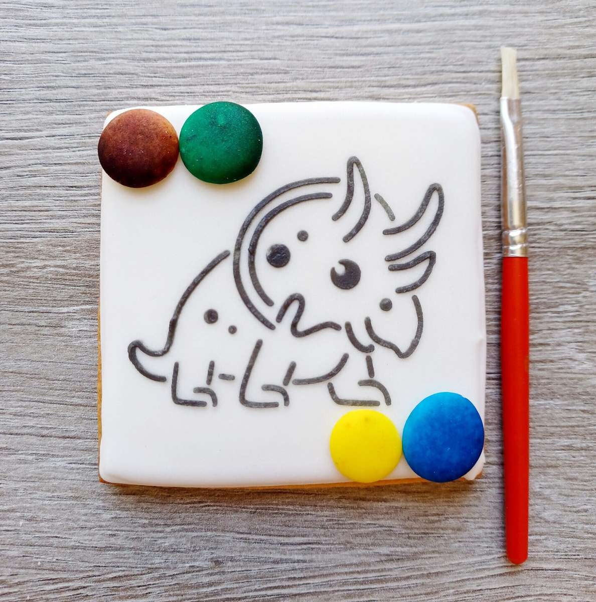 Paint Your Own Triceratops