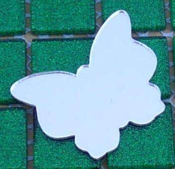 Perspex Mirror Finish Butterfly  50 x 40 mm (MF03)