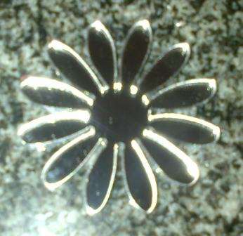 Perspex Mirror Finish Daisy 55 x 55 mm (MF05)