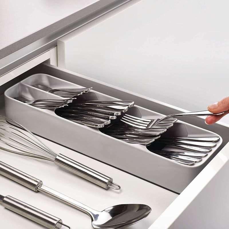 Cutlery Drawer Organiser - Grey