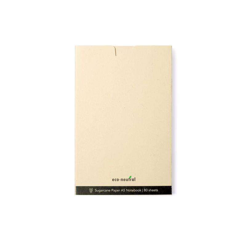 BUREN - eco-neutral Sugarcane Paper A5 Notebook - Grey
