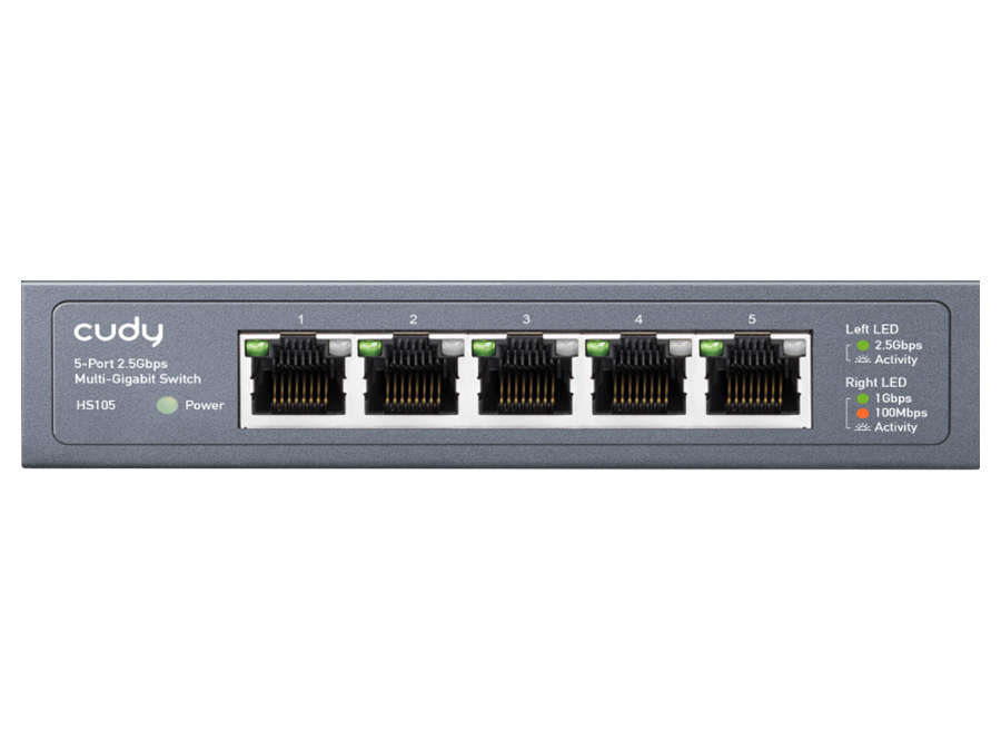 Cudy 5 Port 2.5Gbps Ethernet Metal Desktop Switch