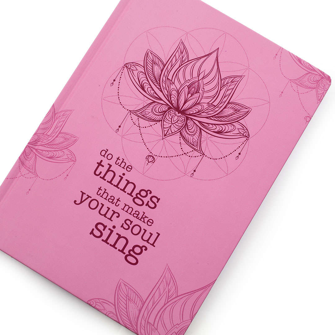 SCRIBBLZ JOURNALS - A5 - PINK LOTUS