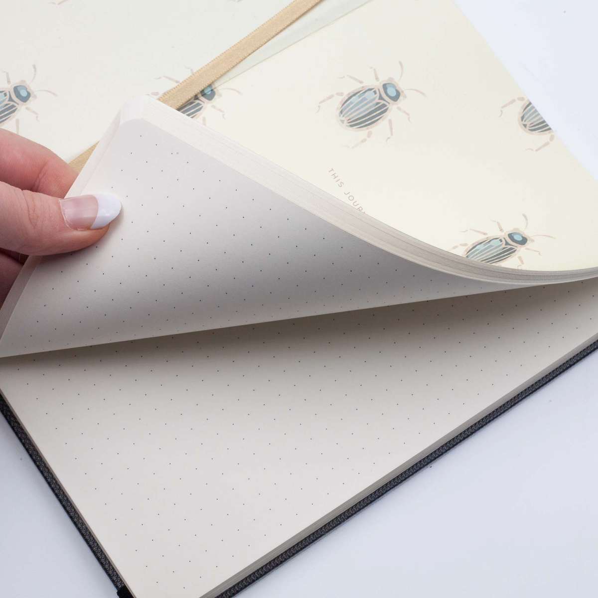 PREMIUM DOTTED A5 DESIGNER JOURNALS - IRIDESCENT SCARAB
