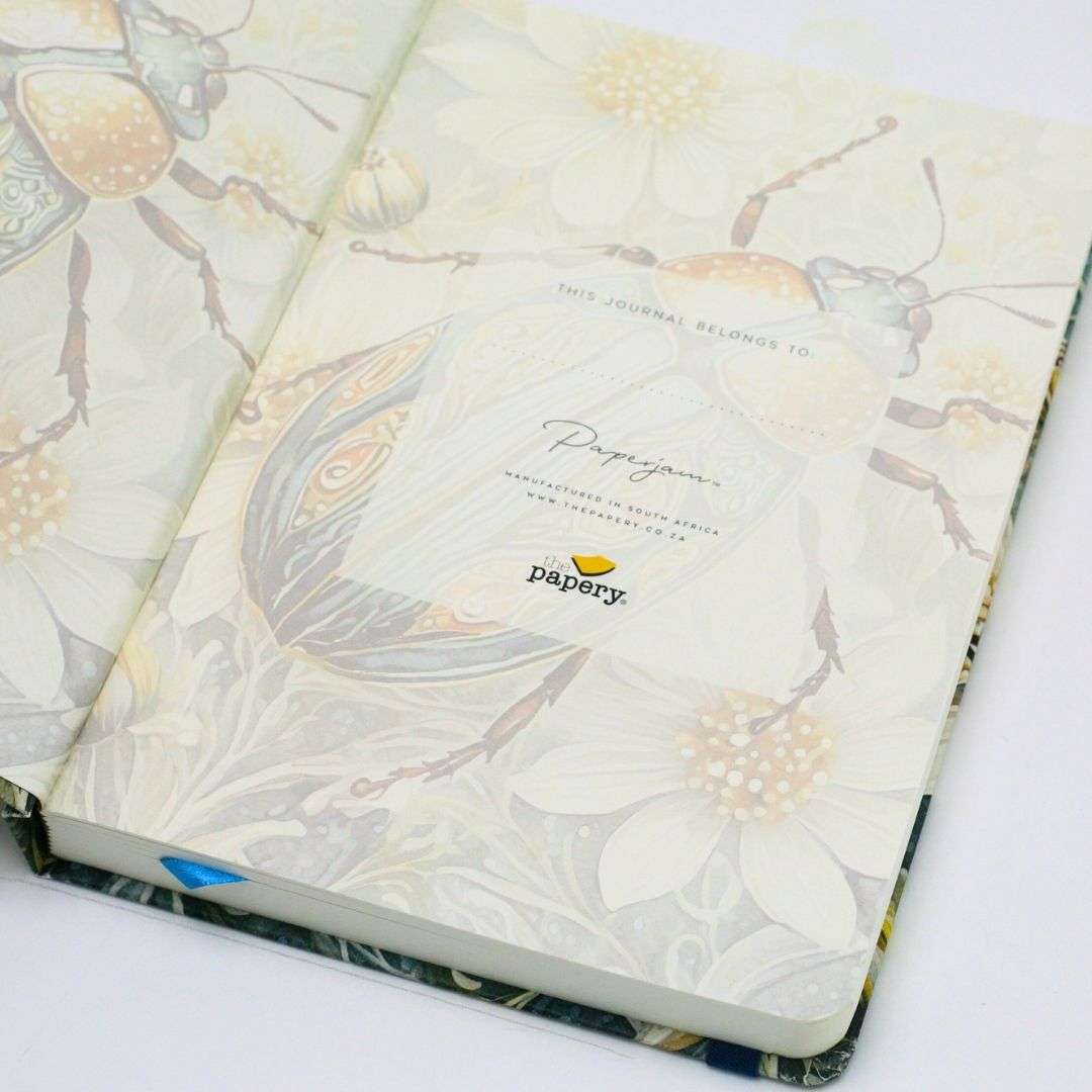 PREMIUM DOTTED A5 DESIGNER JOURNALS - IRIDESCENT SCARAB