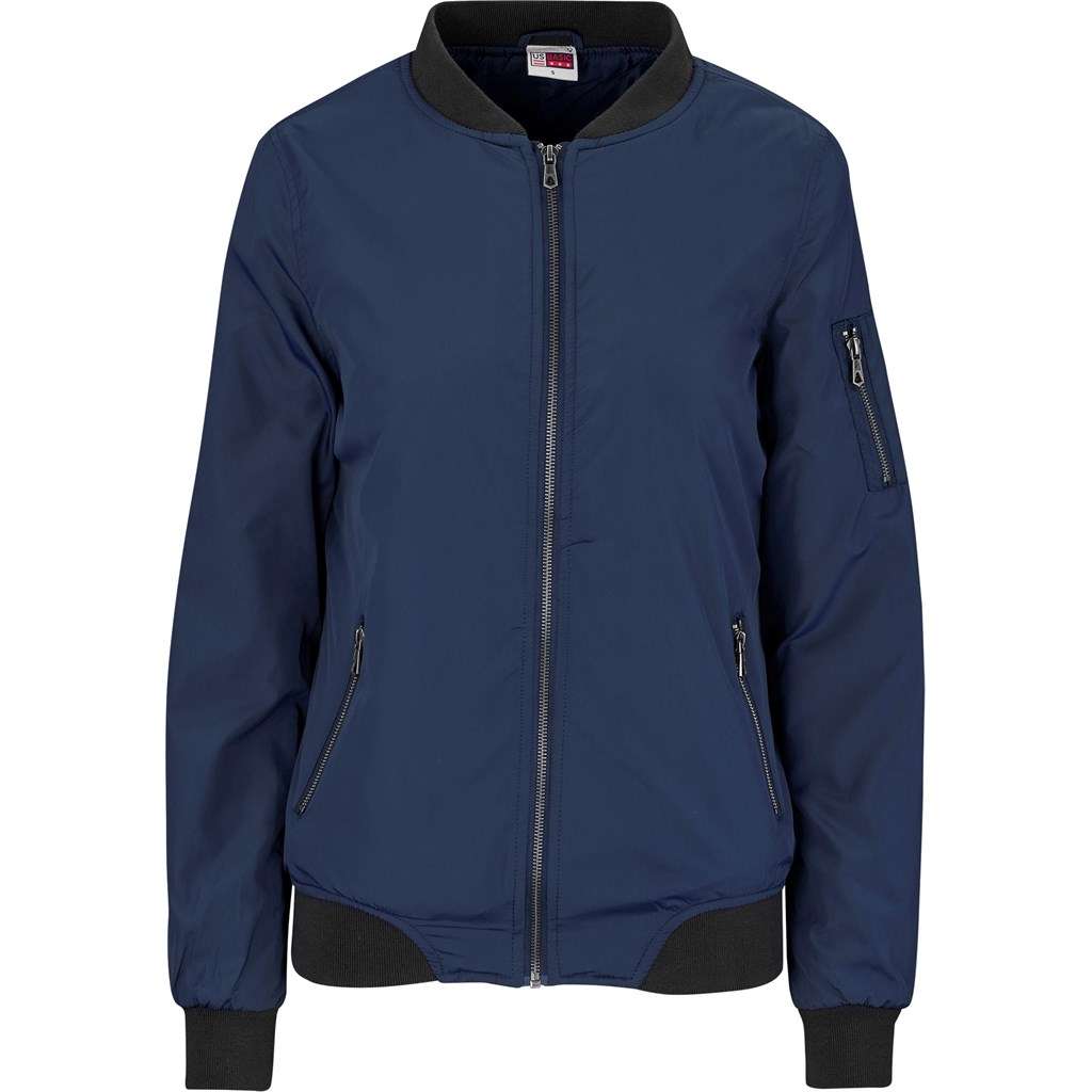 Ladies Crusader Bomber Jacket - Navy NAVY S,M,L,XL,2XL,3XL,4XL
