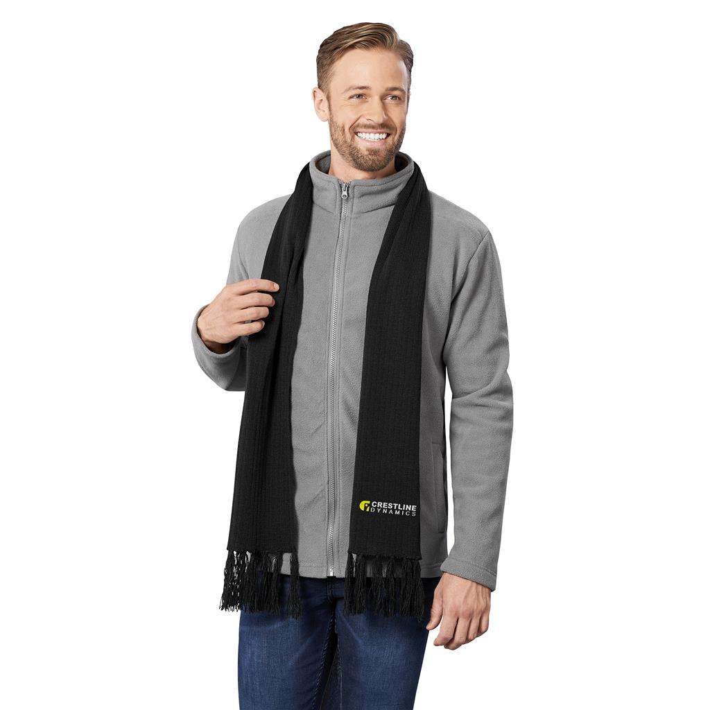 Nebraska Acrylic Scarf BLACK,GREY,NAVY