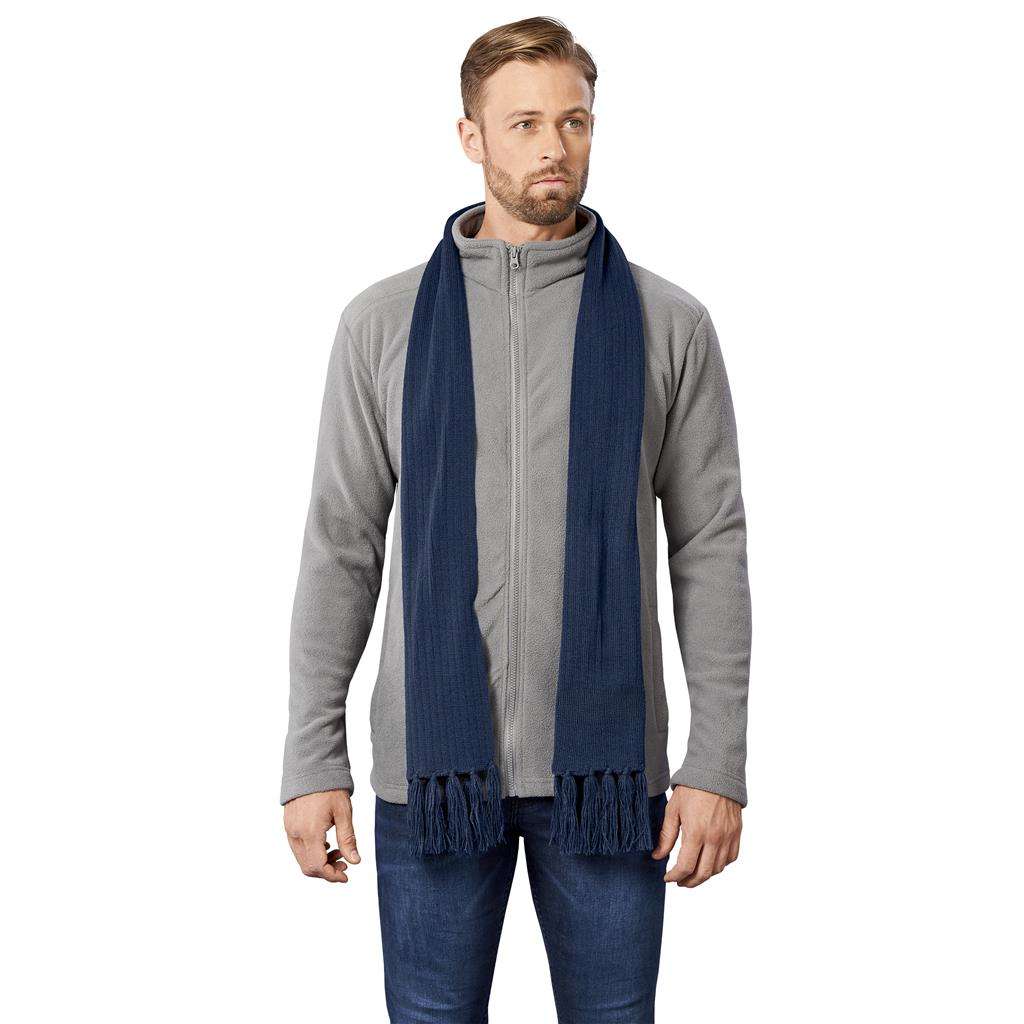 Nebraska Acrylic Scarf BLACK,GREY,NAVY