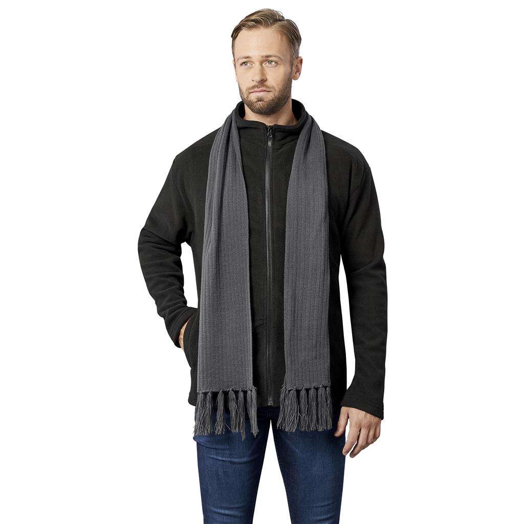 Nebraska Acrylic Scarf BLACK,GREY,NAVY