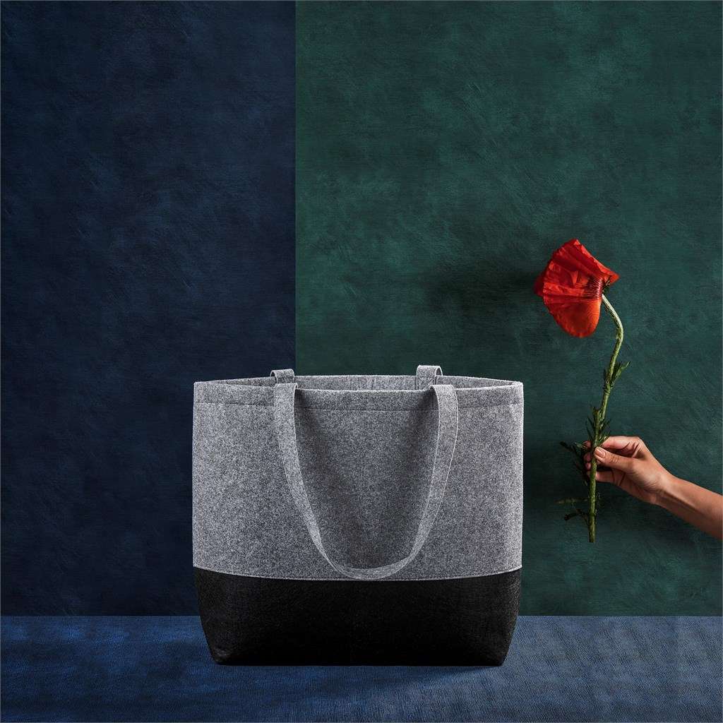 Okiyo Toku Recycled PET Felt Large Tote GREY