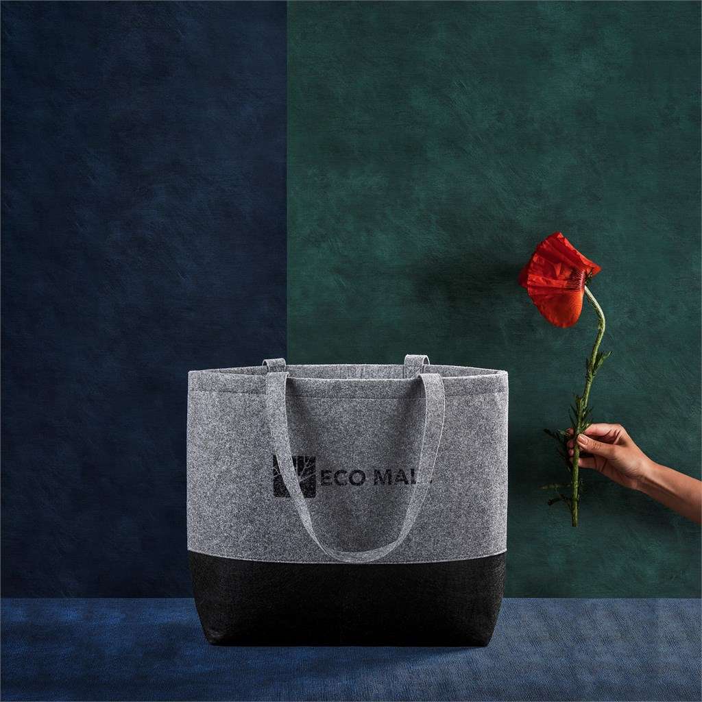 Okiyo Toku Recycled PET Felt Large Tote GREY
