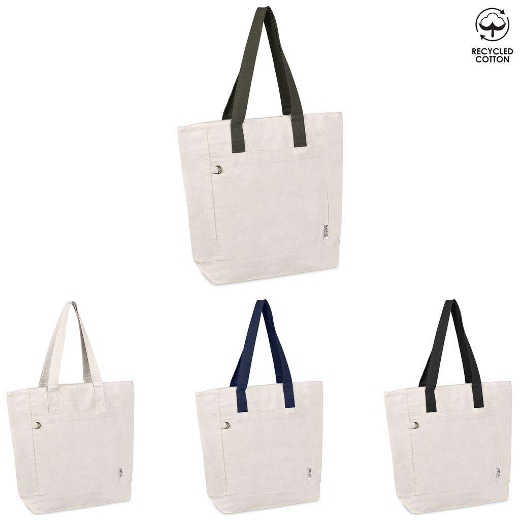 Okiyo Tansu Recycled Canvas Conference Tote BLACK,NATURAL,NAVY,OLIVE