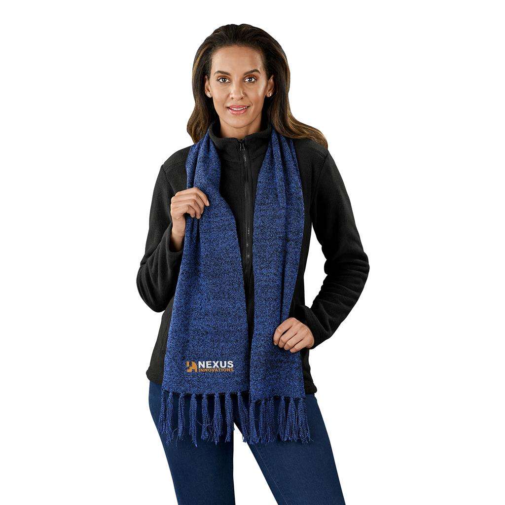 New Hampshire Melange Scarf BLUE,CHARCOAL