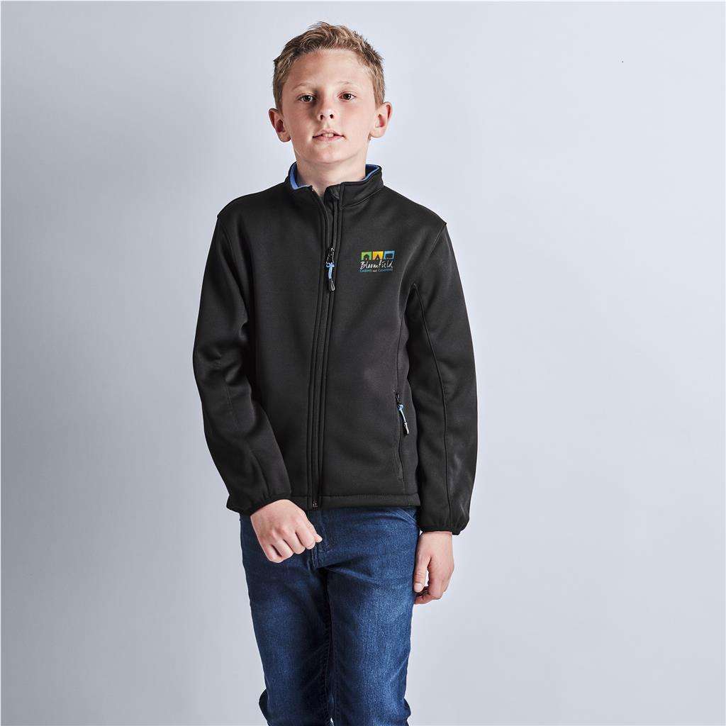 Kids Palermo Softshell Jacket AQUA,BLACK,GREY,LIME,NAVY,RED 4,6,8,10,12,14