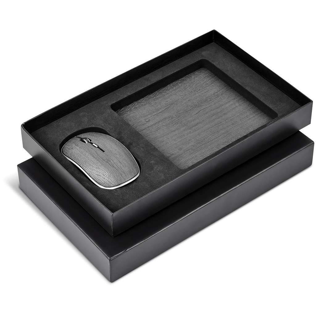 Altitude Oakridge Mouse &amp; Mouse Pad Set GREY