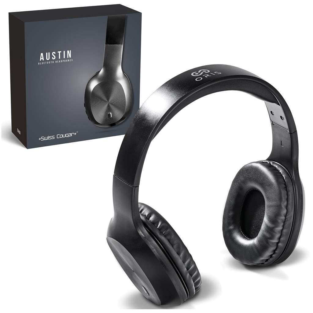 Swiss Cougar Austin Bluetooth Headphones BLACK