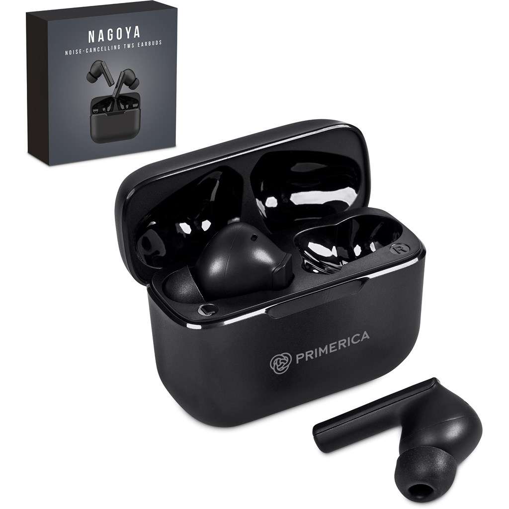 Swiss Cougar Nagoya Active Noise-Cancelling TWS Earbuds BLACK