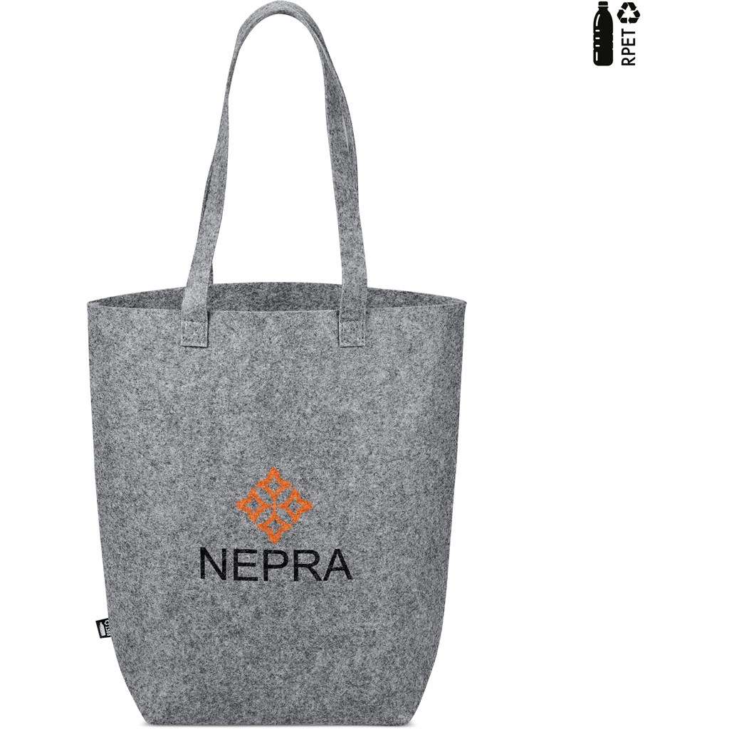Okiyo Oceania Recycled PET Felt Tote GREY