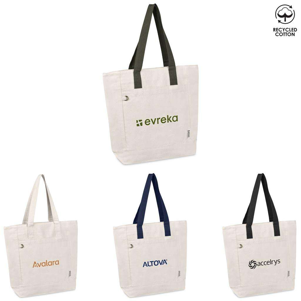 Okiyo Tansu Recycled Canvas Conference Tote BLACK,NATURAL,NAVY,OLIVE