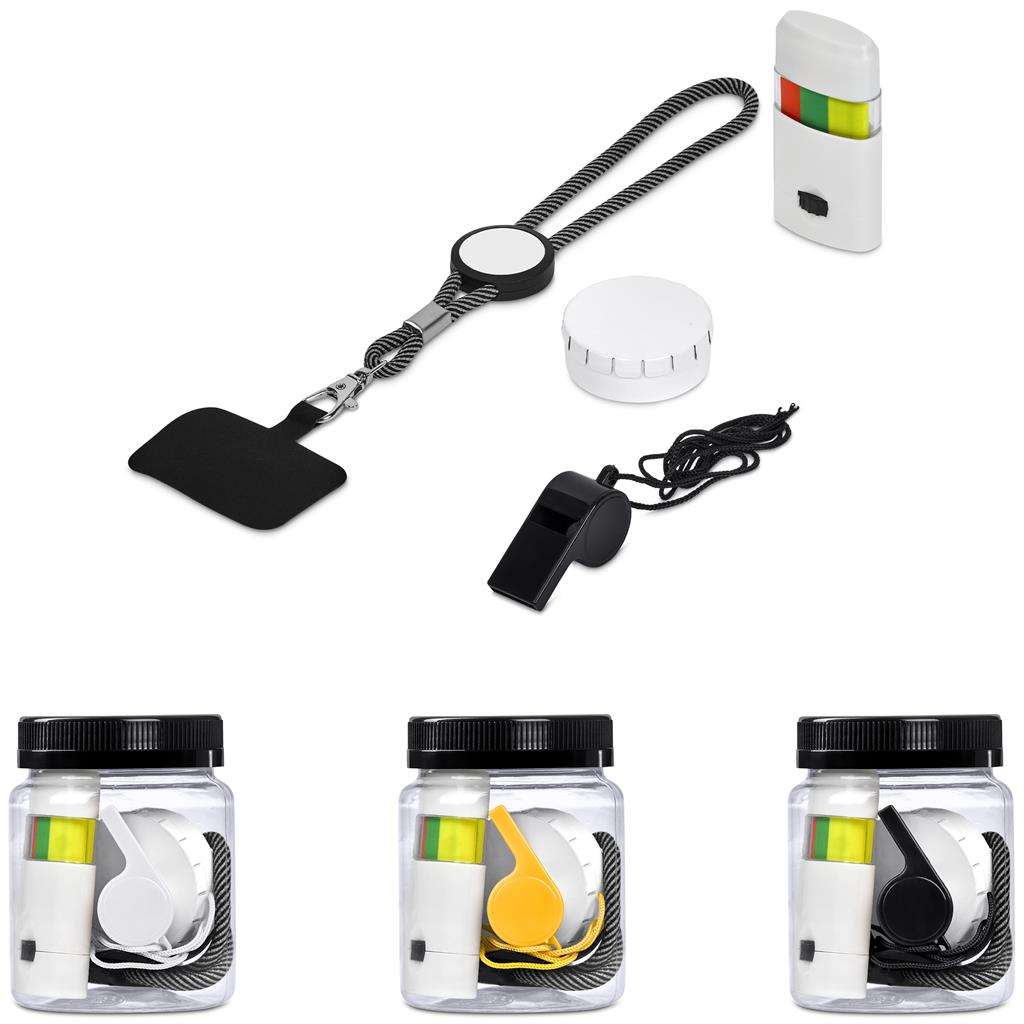 Altitude Ruma Gift Jar BLACK,DARK YELLOW,SOLID WHITE