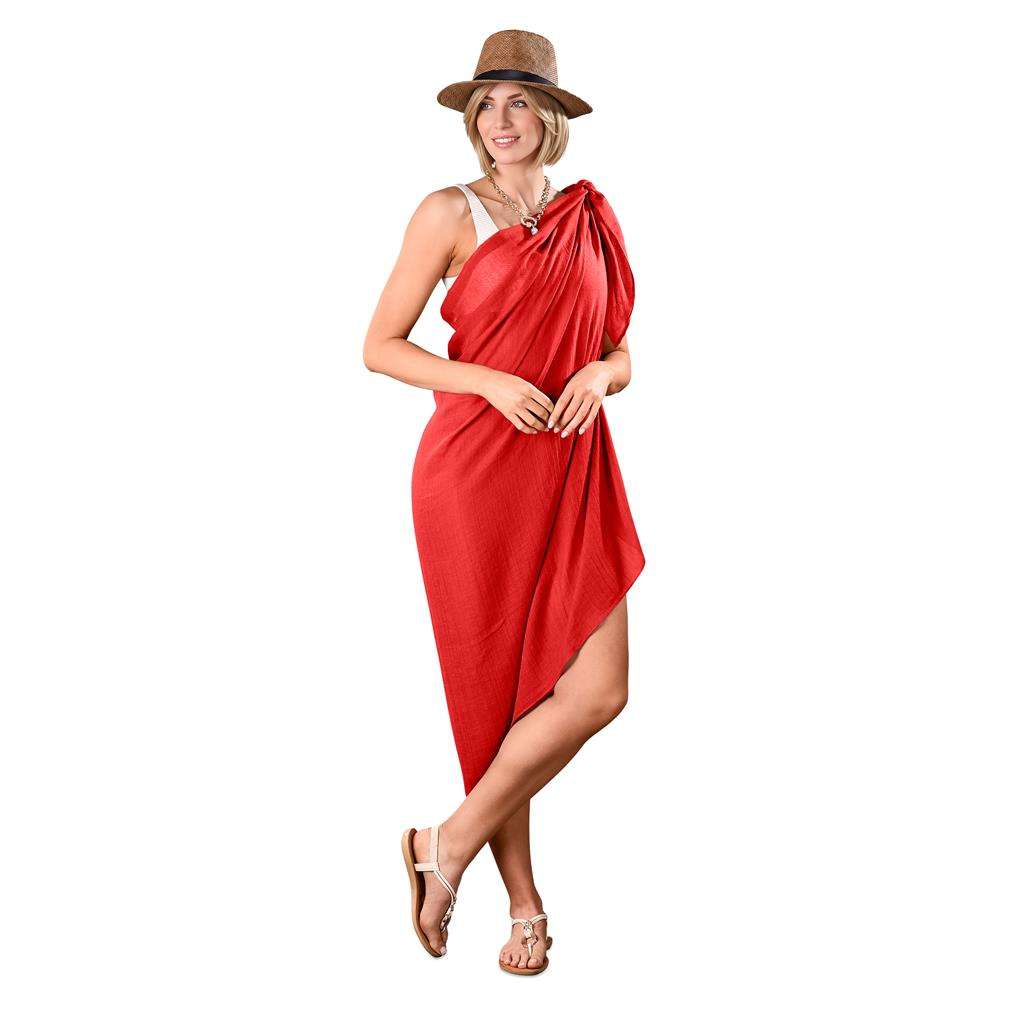 Hawaii Multi-Function Scarf &amp; Sarong - Red RED