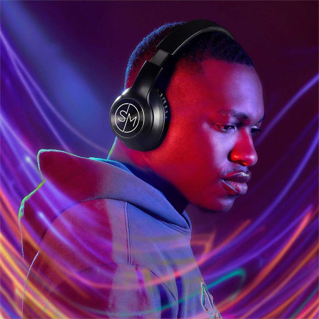Swiss Cougar Stuttgart Active Noise-Cancelling Bluetooth Headphones BLACK