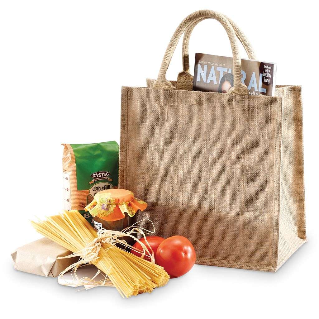 Okiyo Sumida Jute Tote BLACK,NATURAL