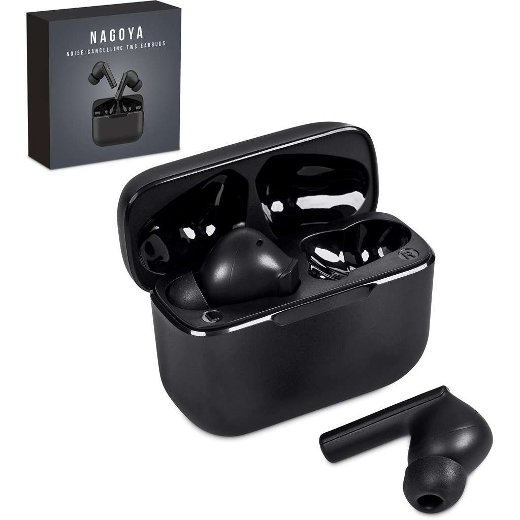 Swiss Cougar Nagoya Active Noise-Cancelling TWS Earbuds BLACK