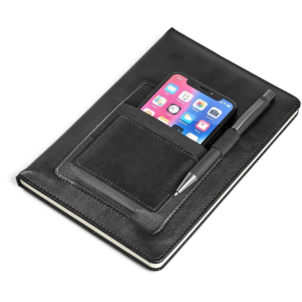 Altitude Sage A5 Hard Cover Notebook BLACK,BROWN
