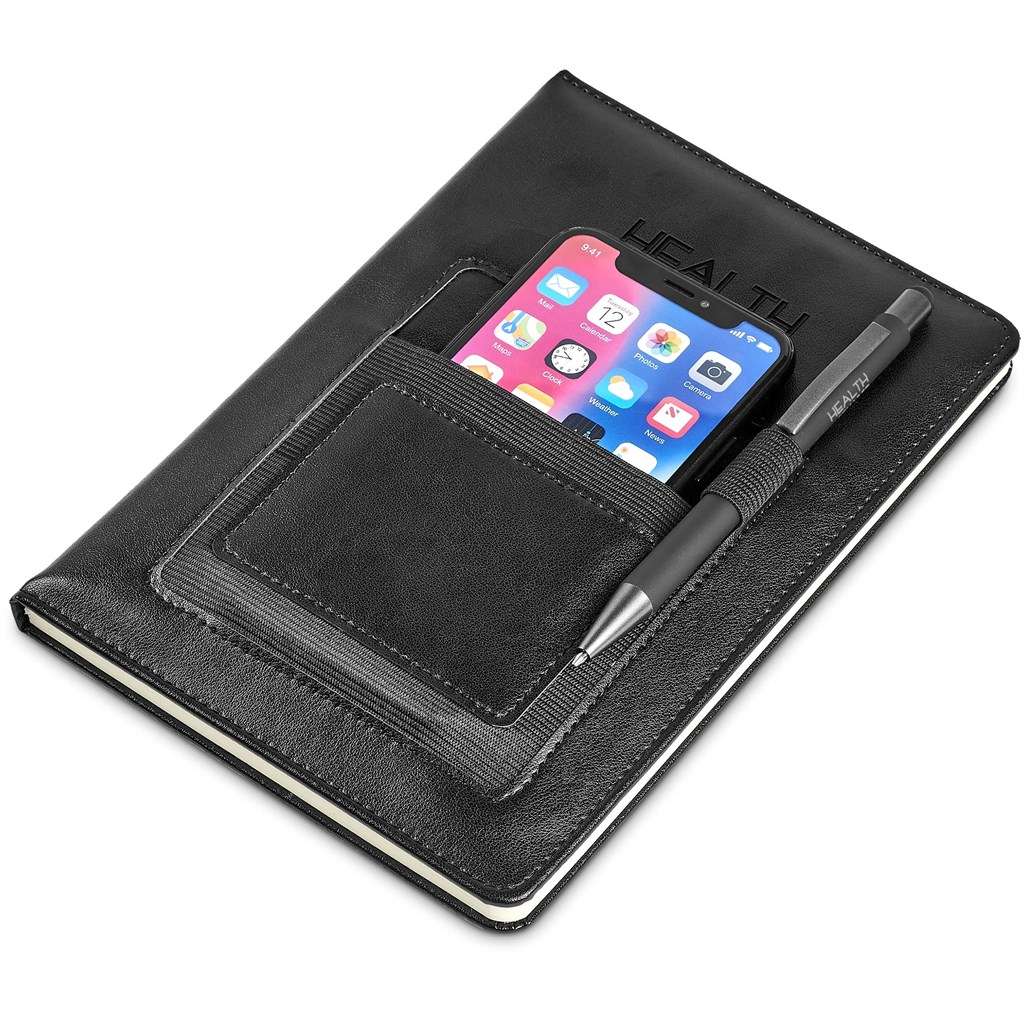 Altitude Sage A5 Hard Cover Notebook BLACK,BROWN