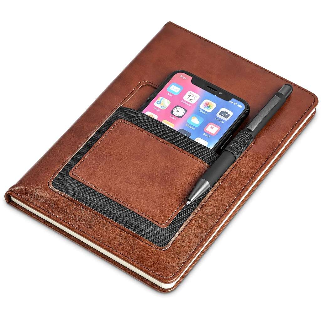 Altitude Sage A5 Hard Cover Notebook BLACK,BROWN