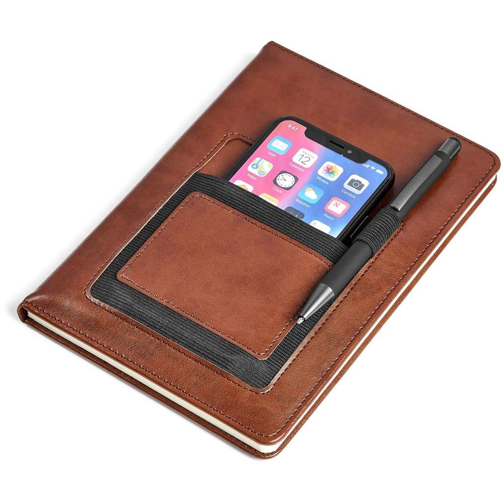 Altitude Sage A5 Hard Cover Notebook BLACK,BROWN