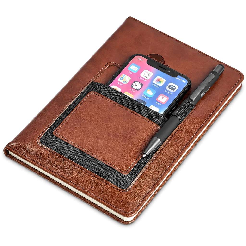Altitude Sage A5 Hard Cover Notebook BLACK,BROWN