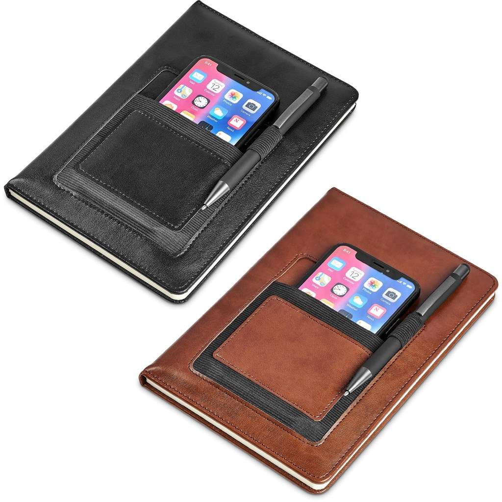 Altitude Sage A5 Hard Cover Notebook BLACK,BROWN