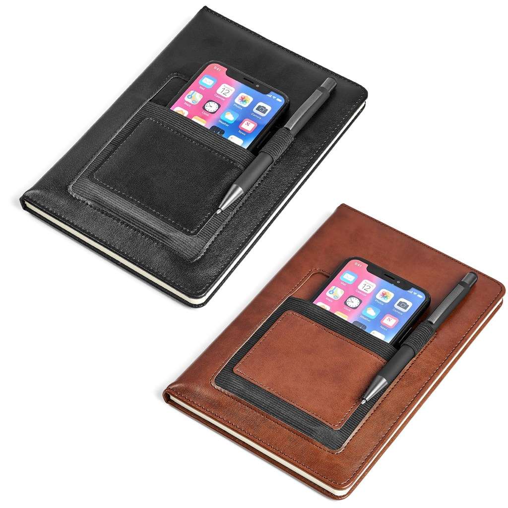 Altitude Sage A5 Hard Cover Notebook BLACK,BROWN